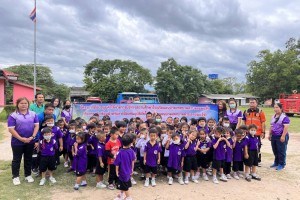 รูปภาพ : กิจกรรมฝึกซ้อมสำหรับการป้องกันอุบัติภัยฯ ในโครงการสนับสนุนค่าใช้จ่ายการบริหารสถานศึกษา
